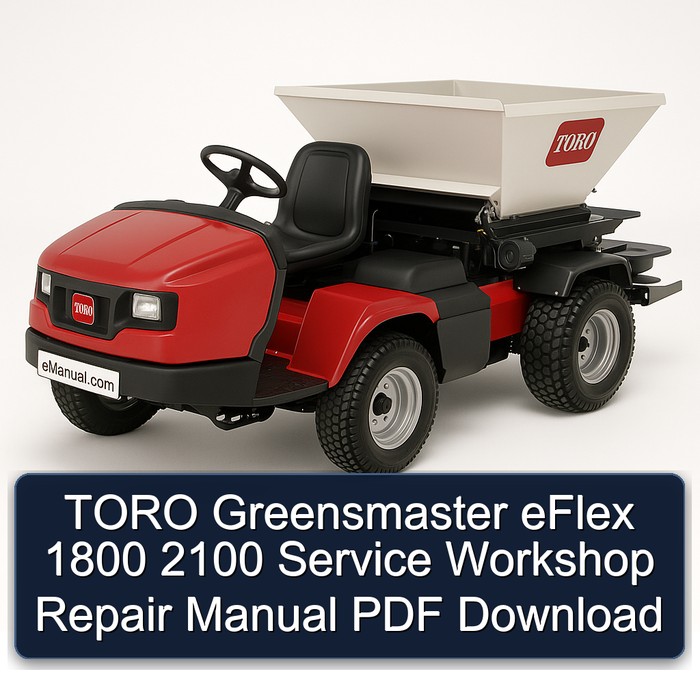 Manual de Reparación de Taller para Toro Greensmaster eFlex 1800/2100 (PDF)
