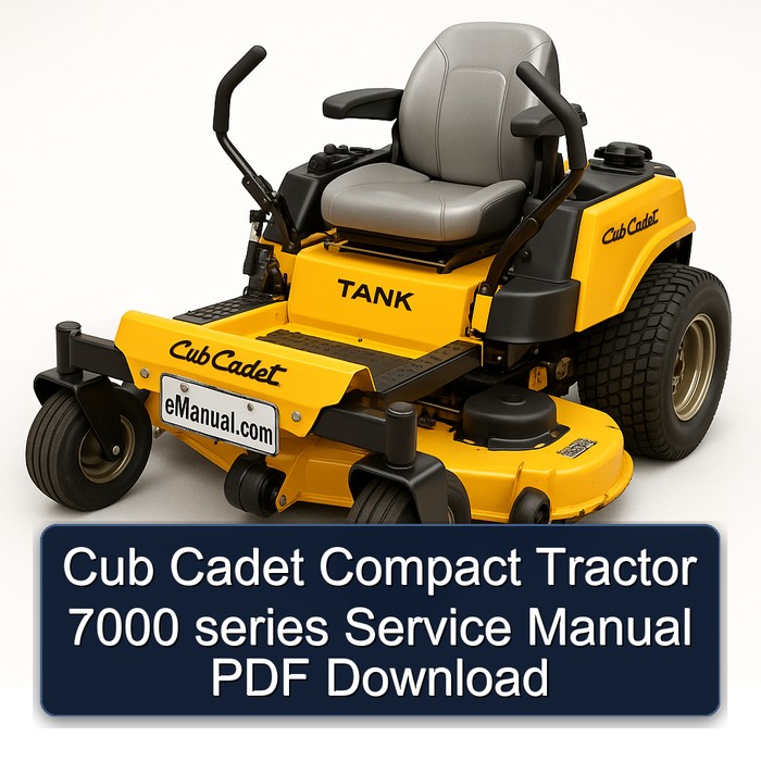 Manual de Servicio Tractores Compactos Cub Cadet Serie 7000 (PDF)