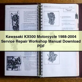 Kawasaki KX500 Motorcycle 1988-2004 Service Repair Workshop Manual 