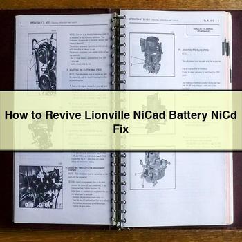 How to Revive Lionville Nicad Battery Nicd Fix PDF Download