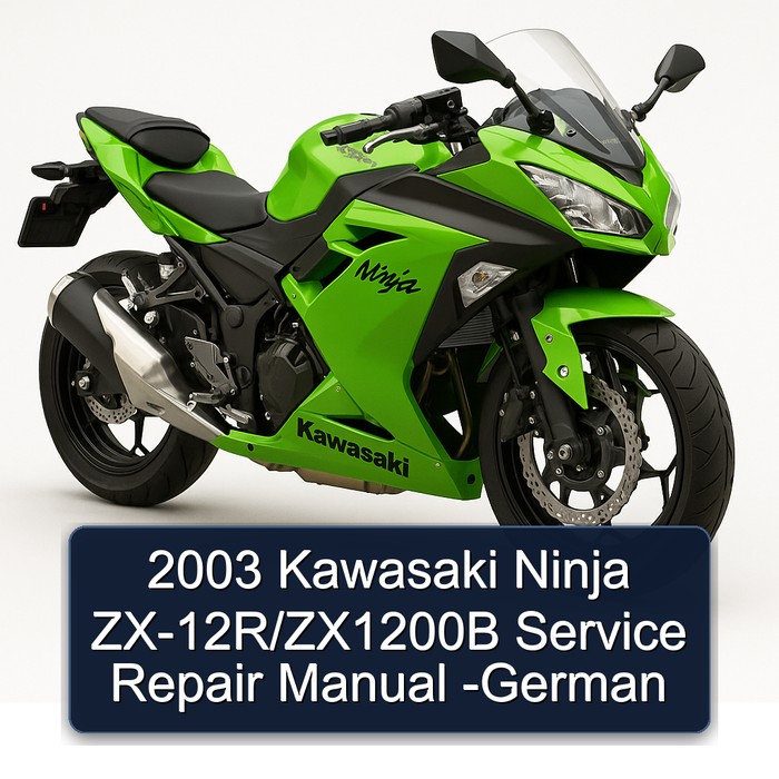 2003 Kawasaki Ninja ZX-12R/ZX1200B Manual de servicio y reparación -German