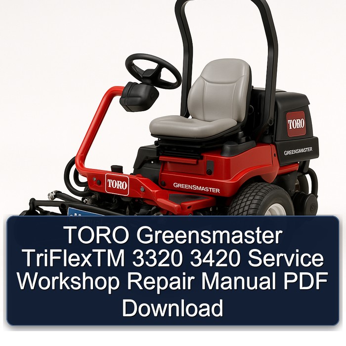 Manual de Reparación y Servicio TORO Greensmaster TriFlex 3320 3420