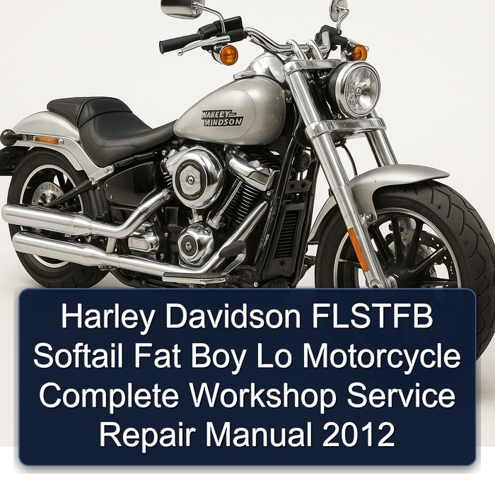 Harley Davidson FLSTFB Softail Fat Boy Lo Motorcycle Complete Workshop Service Repair Manual 2012