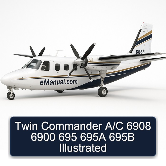 Twin Commander A/C 6908 6900 695 695A 695B Illustrated