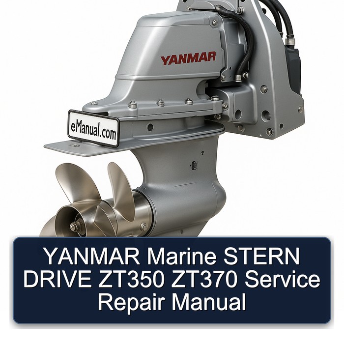 YANMAR Marine STERN DRIVE ZT350 ZT370 Manual de servicio y reparación