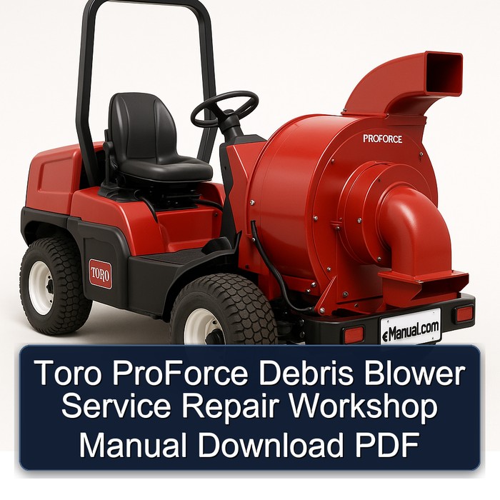 Toro ProForce Debris Blower Service Repair Workshop Manual Download PDF