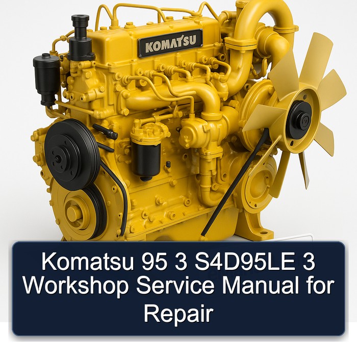 Komatsu 95 3 S4D95LE 3 Workshop Service Manual for Repair