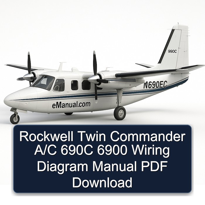 Rockwell Twin Commander A/C 690C 6900 Wiring Diagram Manual PDF Download