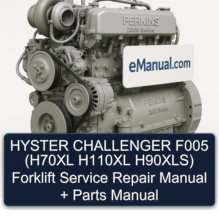 Manual de Servicio y Repuestos para Carretillas Elevadoras HYSTER CHALLENGER F005 (H70XL H110XL H90XLS)