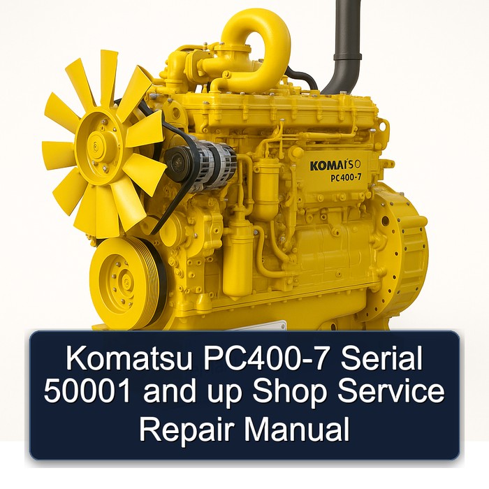 Manual de servicio y reparación para Komatsu PC400-7 (Serie 50001 y superiores)