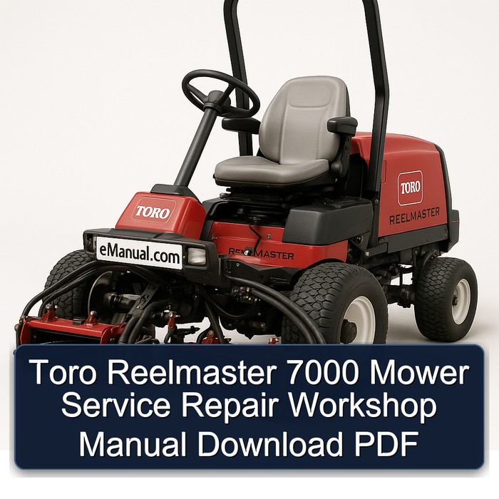 Toro Reelmaster 7000 Mower Service Repair Workshop Manual Download PDF