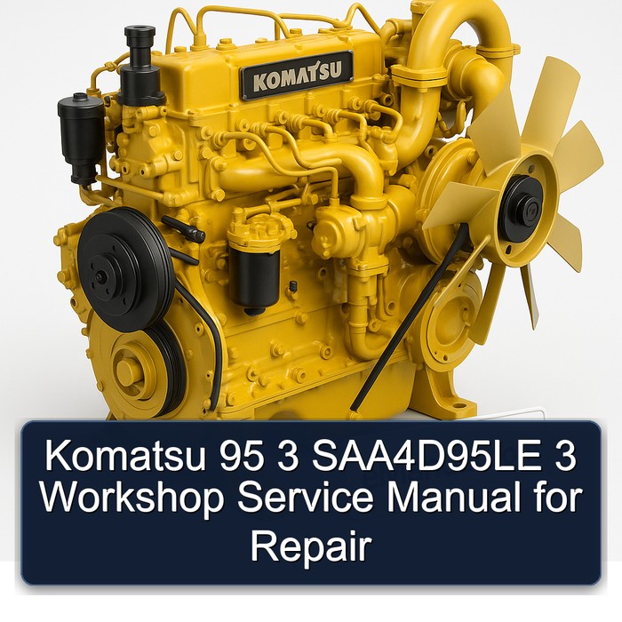 Komatsu 95 3 SAA4D95LE 3 Workshop Service Manual for Repair