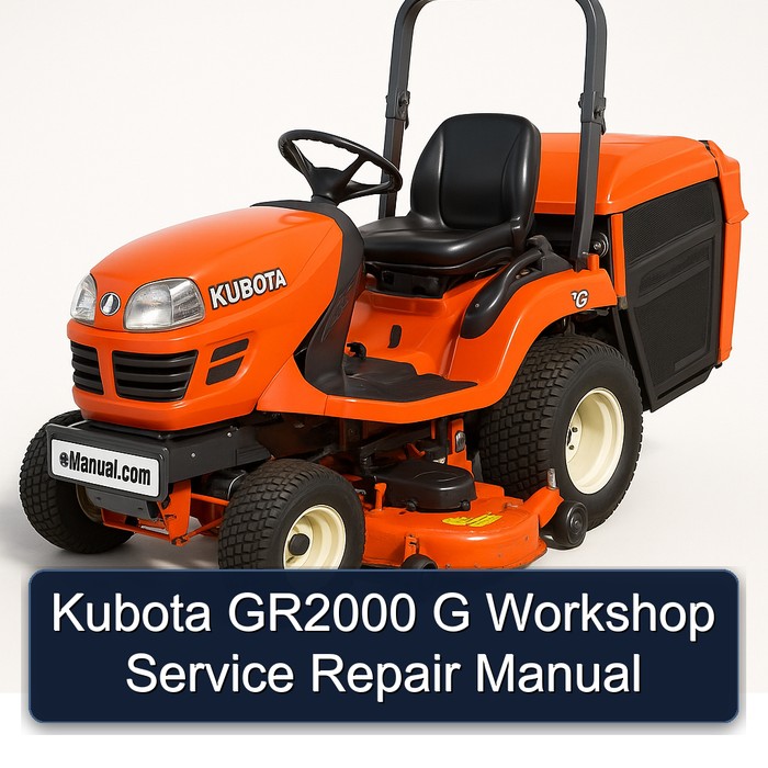 Kubota GR2000 G Workshop Service Repair Manual 