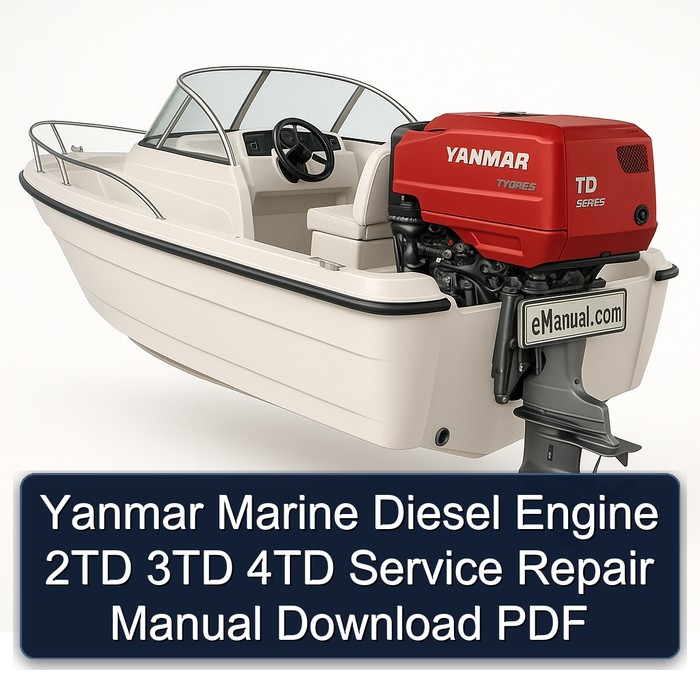 Yanmar Marine Diesel Engine 2TD 3TD 4TD Service Repair Manual Download PDF