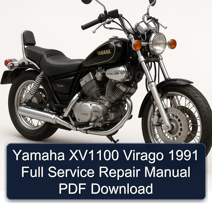 Yamaha XV1100 Virago 1991 Full Manual de servicio y reparación PDF Download