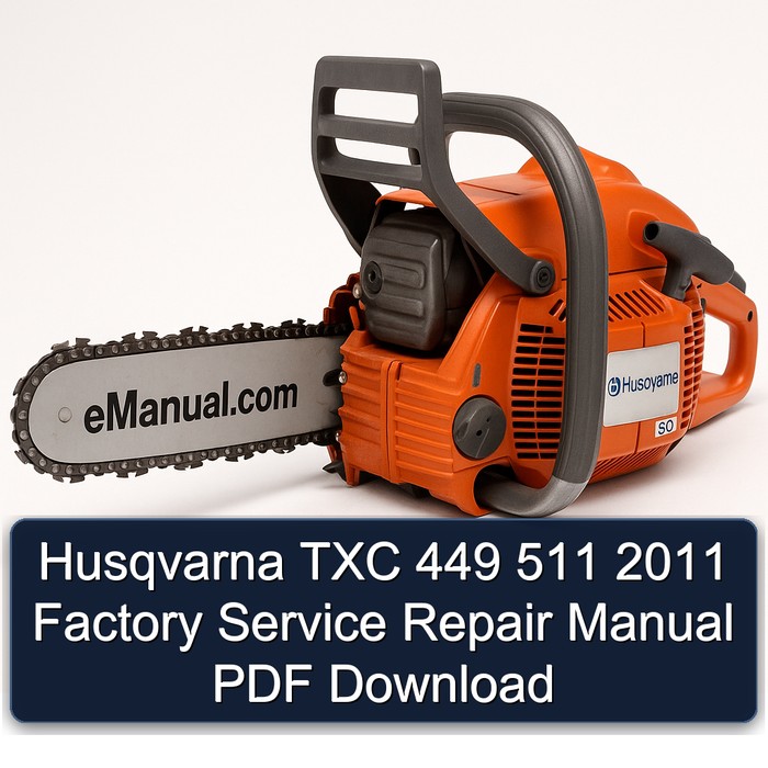 Husqvarna TXC 449 511 2011 Factory Manual de servicio y reparación PDF Download