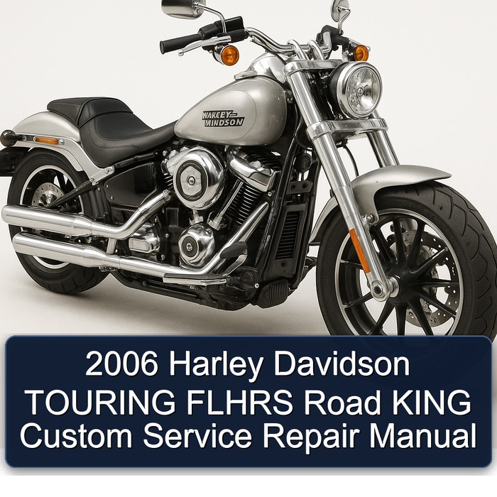 2006 Harley Davidson TOURING FLHRS Road KING Custom Manual de servicio y reparación
