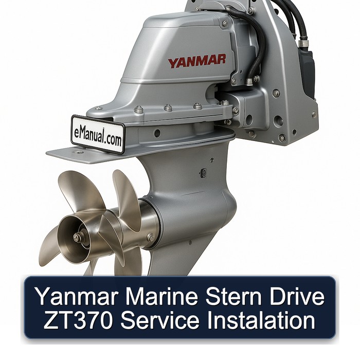 Yanmar Marine Stern Drive ZT370 Service Instalation