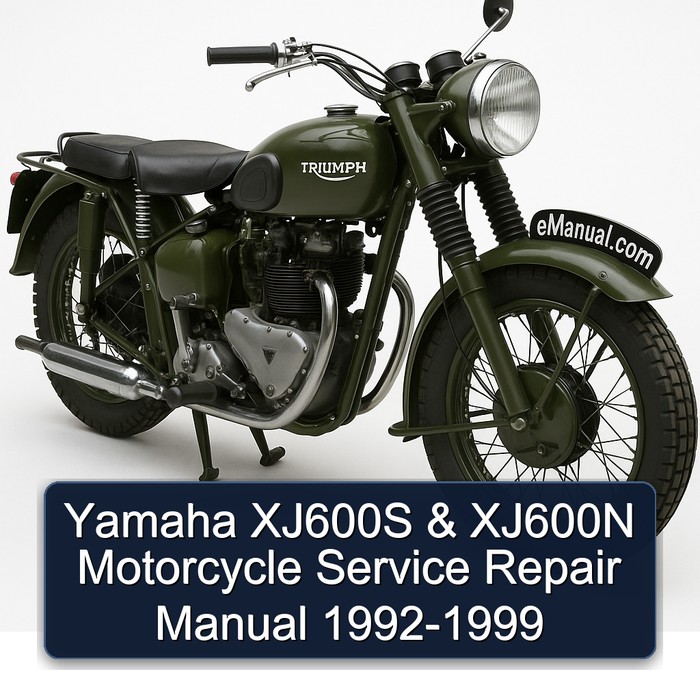 Yamaha XJ600S & XJ600N Motorcycle Service Repair Manual 1992-1999 
