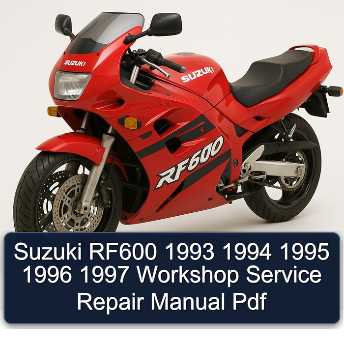 Suzuki RF600 1993 1994 1995 1996 1997 Workshop Manual de servicio y reparación Pdf