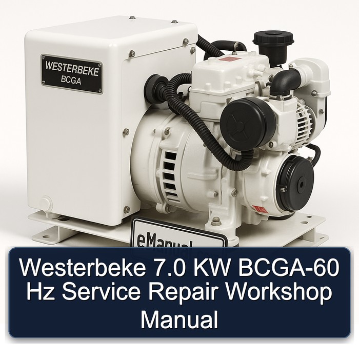Westerbeke 7.0 KW BCGA-60 Hz Service Repair Workshop Manual