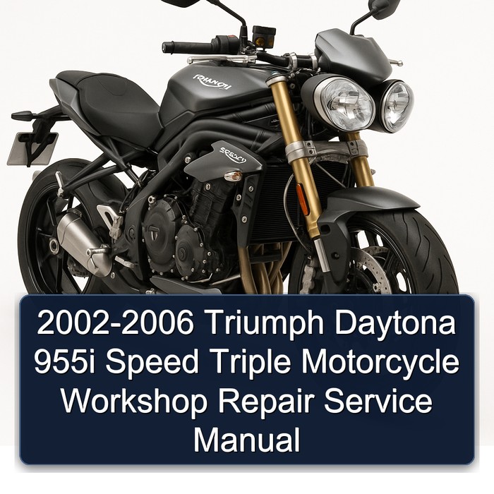 2002-2006 Triumph Daytona 955i Speed Triple Motorcycle Workshop Repair Service Manual