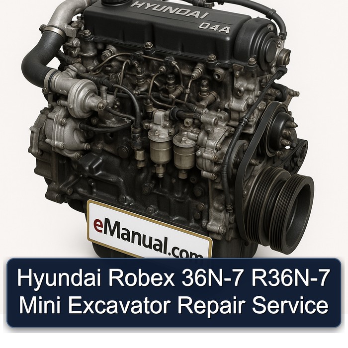 Hyundai Robex 36N-7 R36N-7 Mini Excavator Repair Service