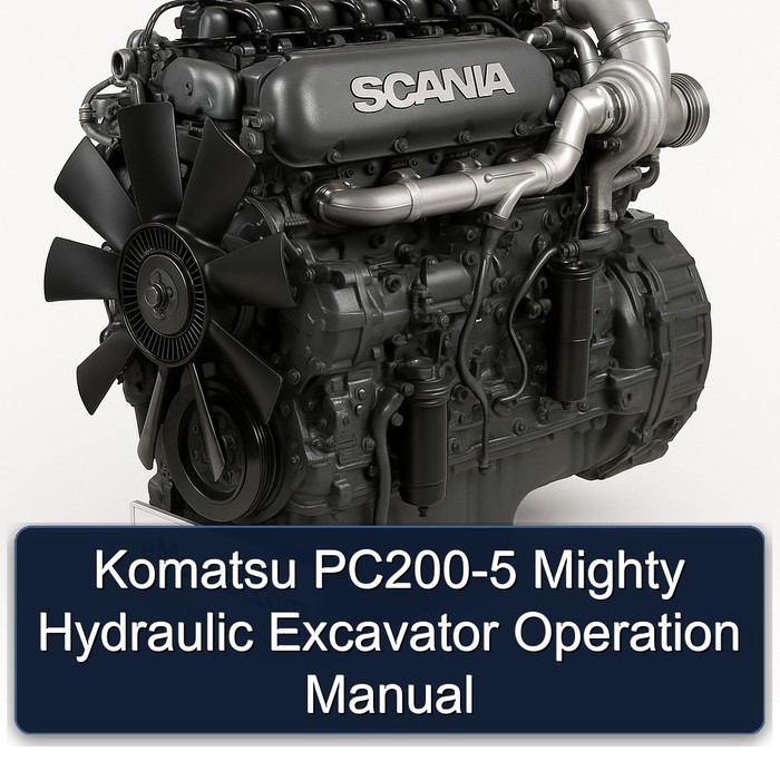 Komatsu PC200-5 Mighty Hydraulic Excavator Operation Manual