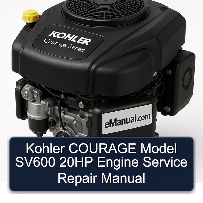 Kohler COURAGE Model SV600 20HP Engine Manual de servicio y reparación