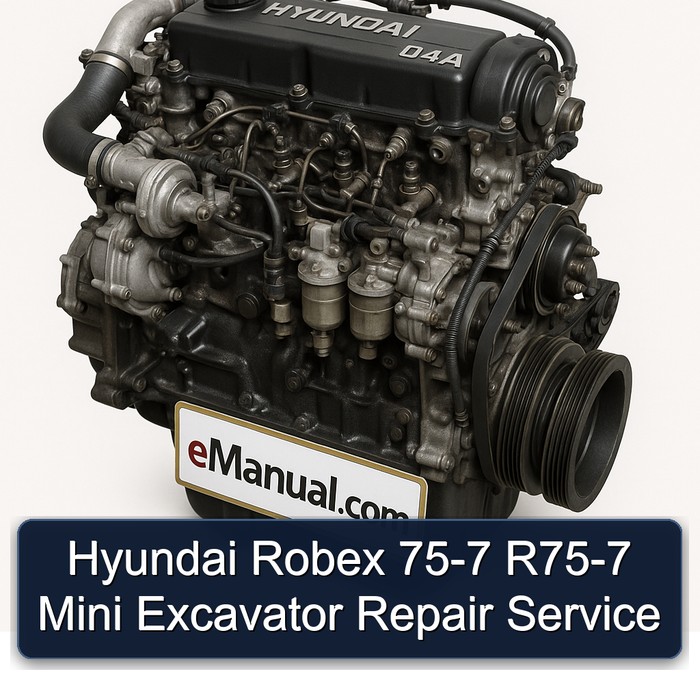 Hyundai Robex 75-7 R75-7 Mini Excavator Repair Service