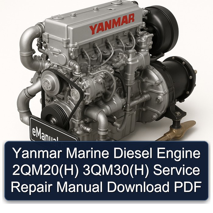 Yanmar Marine Diesel Engine 2QM20(H) 3QM30(H) Manual de servicio y reparación Download PDF