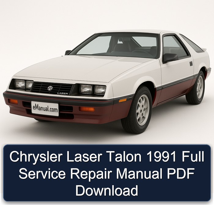 Chrysler Laser Talon 1991 Full Manual de servicio y reparación PDF Download