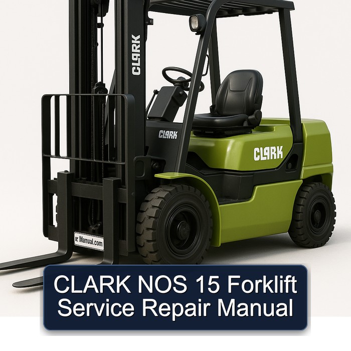 CLARK NOS 15 Forklift Manual de servicio y reparación