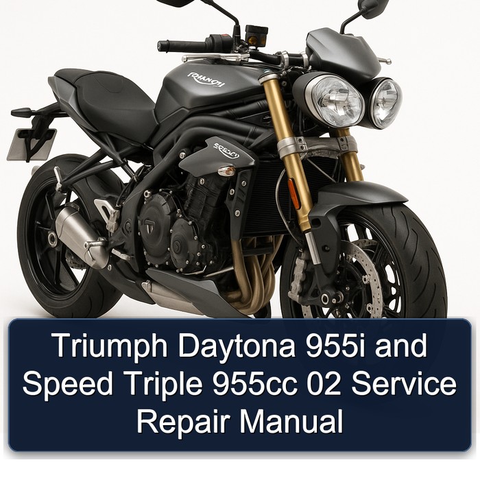 Triumph Daytona 955i and Speed Triple 955cc 02 Manual de servicio y reparación