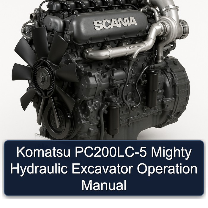 Manual de Operación de la Excavadora Hidráulica Komatsu PC200LC-5 Mighty