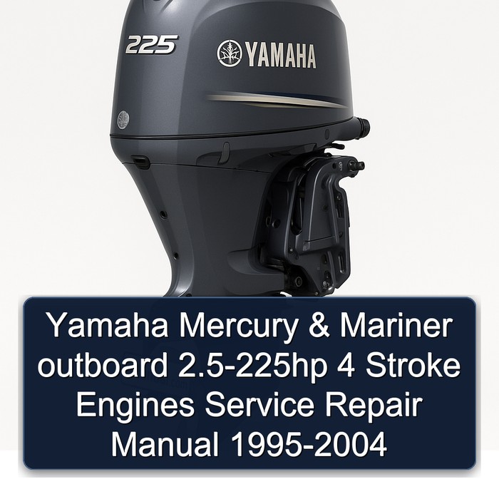 Yamaha Mercury & Mariner outboard 2.5-225hp 4 Stroke Engines Service Repair Manual 1995-2004 