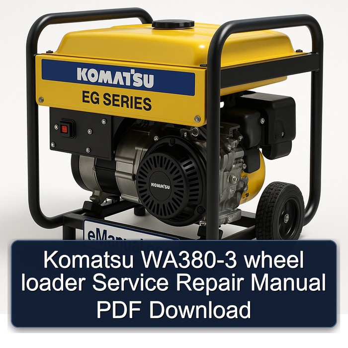 Komatsu WA380-3 wheel loader Service Repair Manual PDF Download