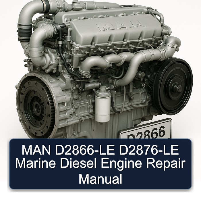 MAN D2866-LE D2876-LE Marine Diesel Engine Repair Manual 