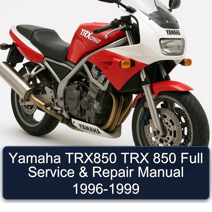 Yamaha TRX850 TRX 850 Full Manual de servicio y reparación 1996-1999