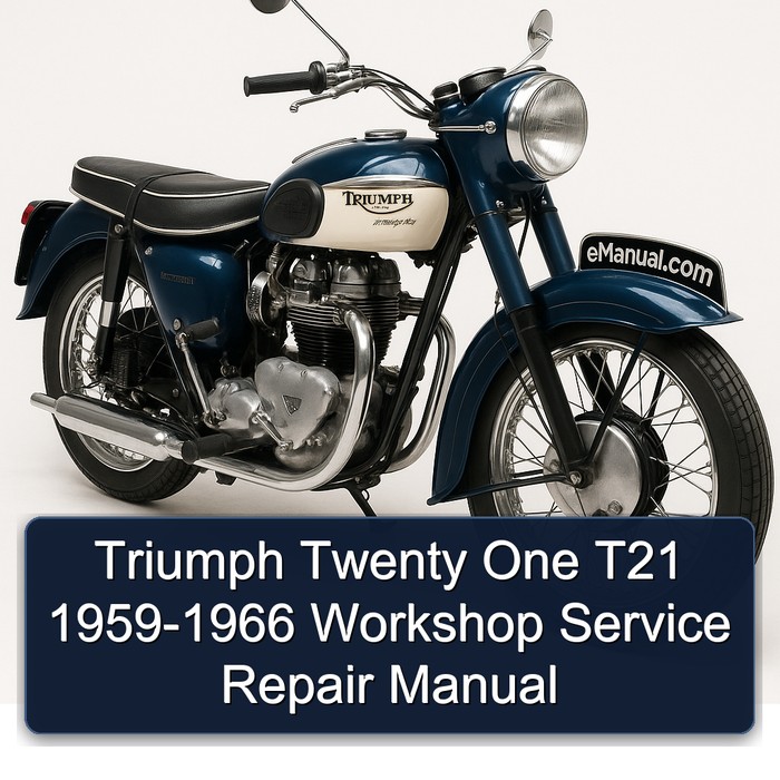 Triumph Twenty One T21 1959-1966 Workshop Manual de servicio y reparación
