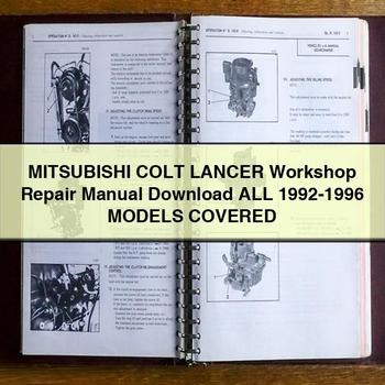 1992 Mitsubushi Colt Lancer All Models Covered Workshop Service Repair Manual PDF Download