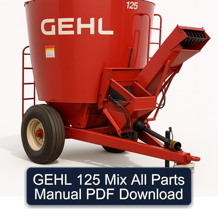 GEHL 125 Mix All Parts Manual PDF Download