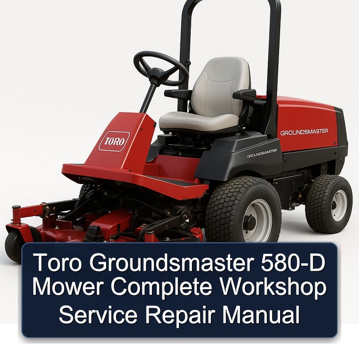 Toro Groundsmaster 580-D Mähwerk Werkstatt Handbuch
