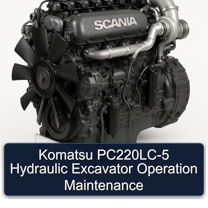 Operación y Mantenimiento de la Excavadora Hidráulica Komatsu PC220LC-5