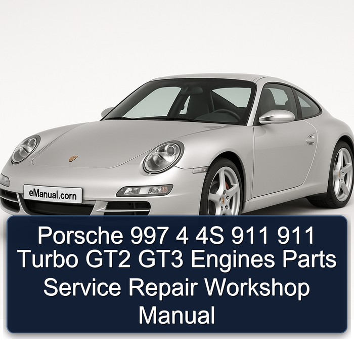 Porsche 997 4 4S 911 911 Turbo GT2 GT3 Engines Parts Service Repair Workshop Manual