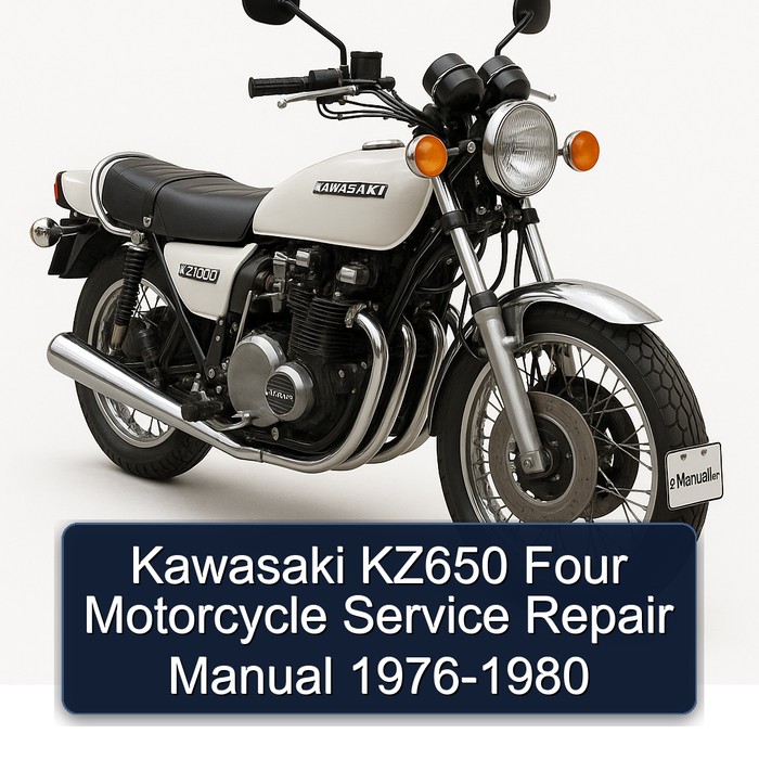 Kawasaki KZ650 Four Motorcycle Manual de servicio y reparación 1976-1980