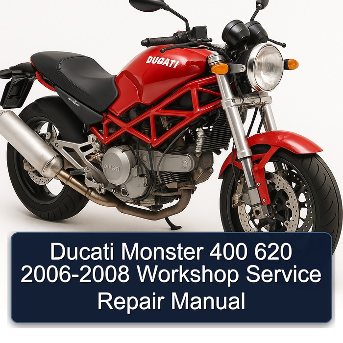 Ducati Monster 400 620 2006-2008 Workshop Manual de servicio y reparación