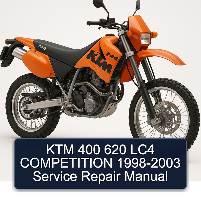KTM 400 620 LC4 COMPETITION 1998-2003 Manual de servicio y reparación