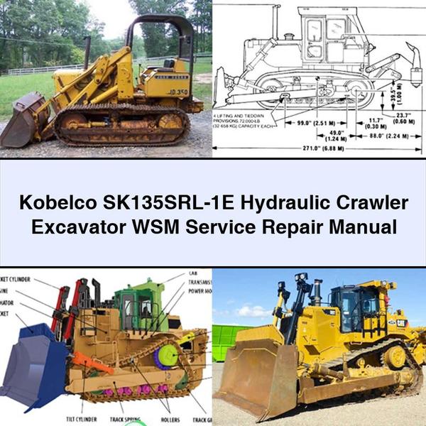 Kobelco SK135SRL-1E Hydraulic Crawler Excavator Workshop Service Repair Manual PDF Download