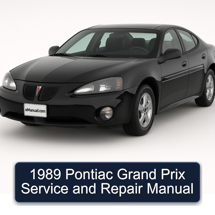 1989 Pontiac Grand Prix Service and Repair Manual